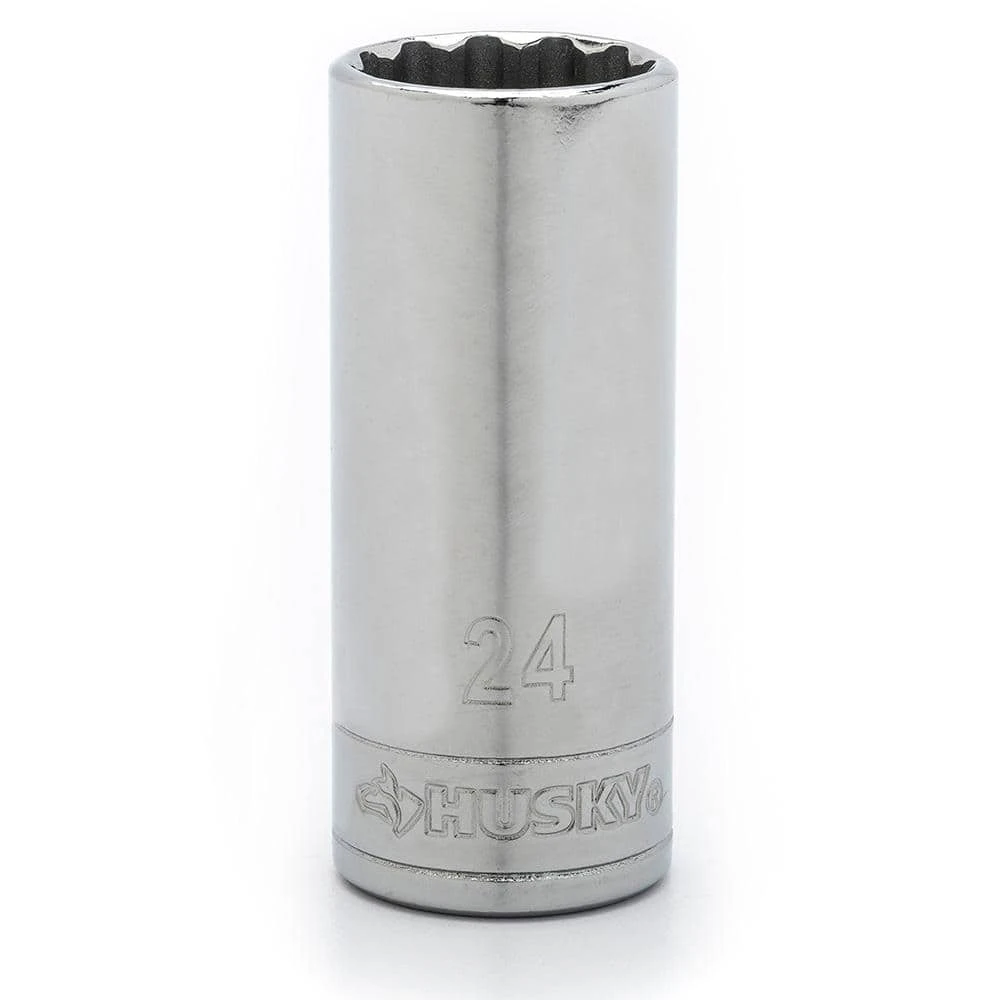 Husky 1/2 In. Drive 12-Point Metric Standard Socket 24 Mm 1 Husky 1/2 In. Drive 12-Point Metric Standard Socket 24 Mm