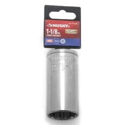 Husky 1/2 In. Drive Deep 1-1/8 In. Socket (12-Point) 7 Husky 1/2 In. Drive Deep 1-1/8 In. Socket (12-Point) -Husky Shop husky sockets h2d12pdp1i18 4f 1000