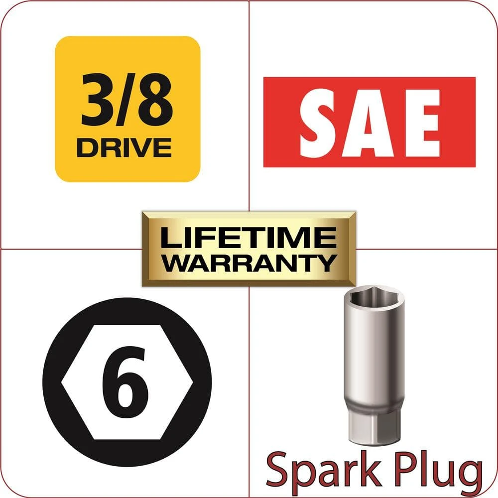 Husky 3/8 In. Drive 3/4 In. Spark Plug Socket 2 Husky 3/8 In. Drive 3/4 In. Spark Plug Socket - Image 2