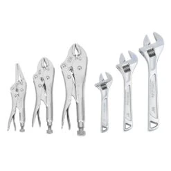 Husky Locking Pliers Set And Adjustable Wrenches (3-Piece)