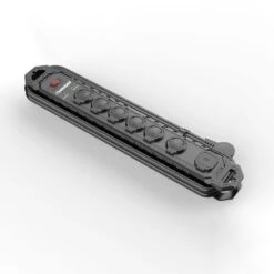 Husky 8 Ft. 14/3 Heavy Duty 6-Outlet 2100 Joule Surge Protector, Black -Husky Shop husky surge protectors ylpt 154 31 1000