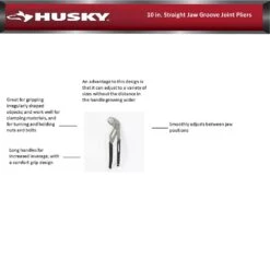Husky 10 In. Straight Jaw Groove Joint Pliers 14 Husky 10 In. Straight Jaw Groove Joint Pliers -Husky Shop husky tongue groove pliers 90140 44 1000