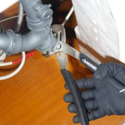 Husky 10 In. Groove Pliers With Quick Adjusting Joint And Curved Jaw -Husky Shop husky tongue groove pliers 90925 1f 1000