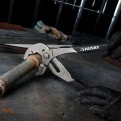 Husky 10 In. Groove Pliers With Quick Adjusting Joint And Curved Jaw -Husky Shop husky tongue groove pliers 90925 31 1000