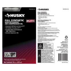 Husky 16 Oz. 100% Full Synthetic Compressor Oil 5 Husky 16 Oz. 100% Full Synthetic Compressor Oil -Husky Shop husky tool accessories 018 0083h c3 1000