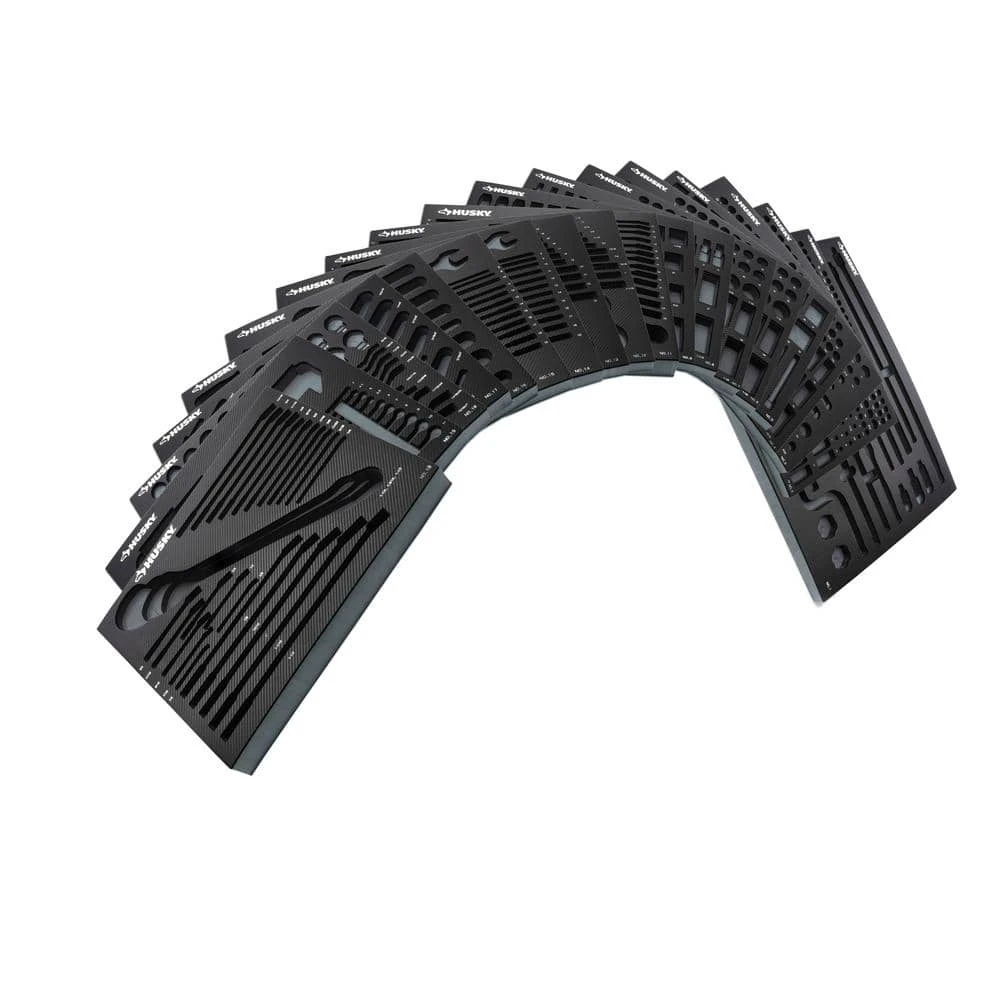 Husky EVA Foam Storage Trays For 1,025-Piece Tool Set (19-Trays) 1 Husky EVA Foam Storage Trays For 1,025-Piece Tool Set (19-Trays)