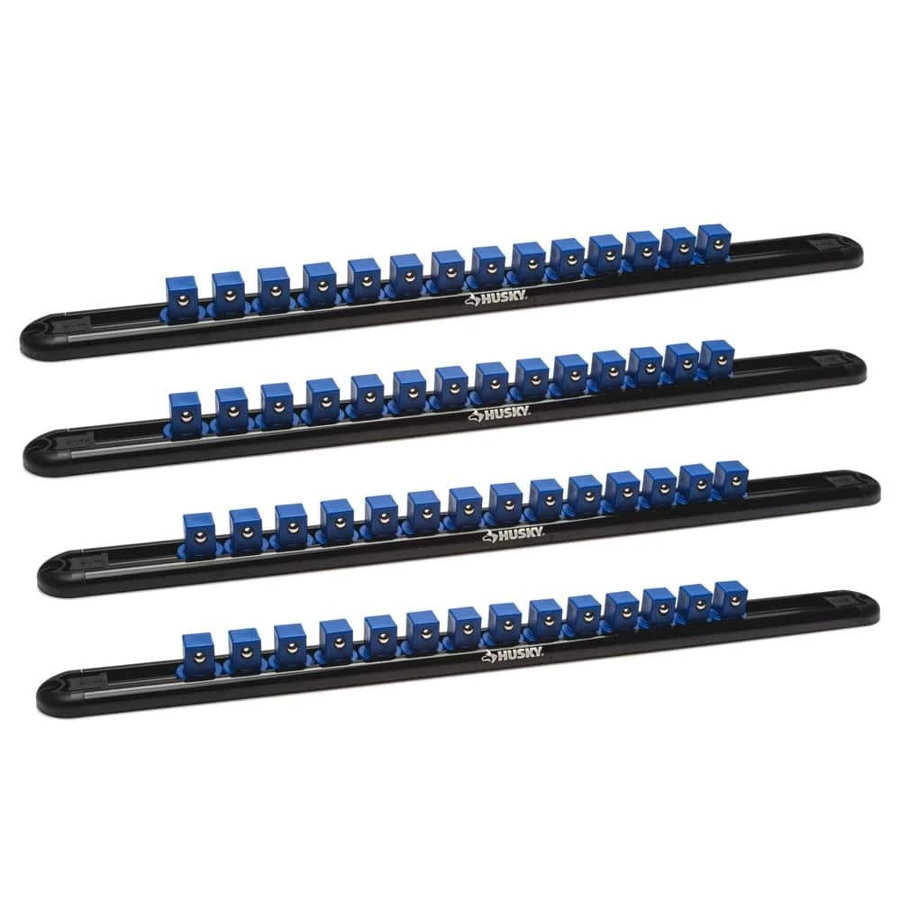 Husky 1/2 In. Swivel Magnetic Socket Rail (4-Piece) 1 Husky 1/2 In. Swivel Magnetic Socket Rail (4-Piece)