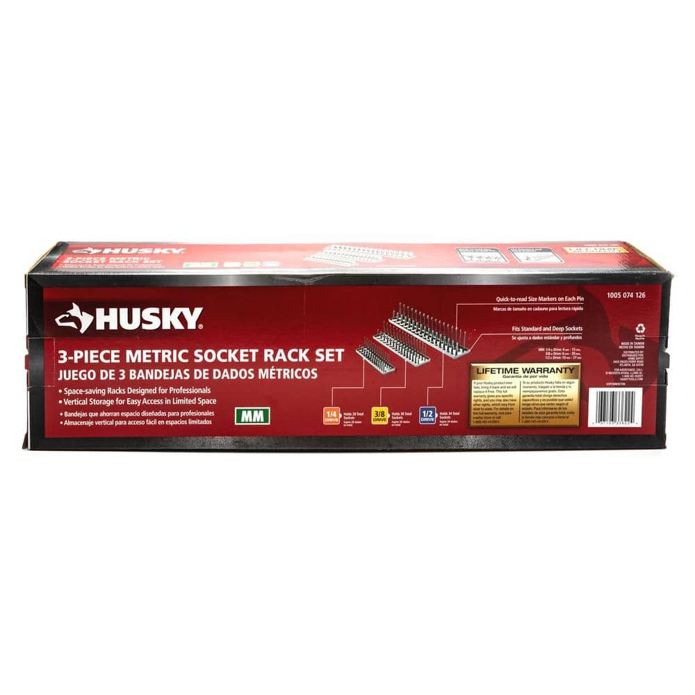Husky Metric Socket Rack Set (3-Piece) 7 Husky Metric Socket Rack Set (3-Piece) - Image 7