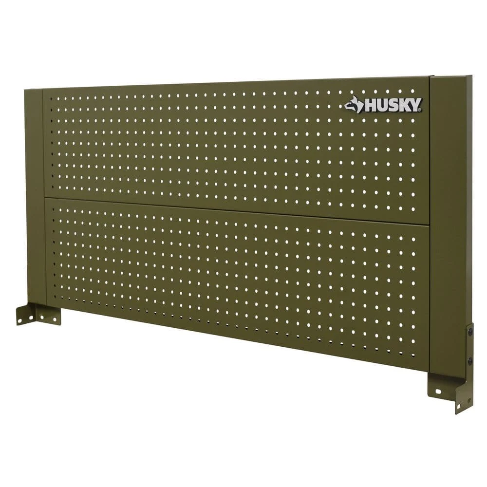 Husky 46 In. Gloss Army Green Steel Pegboard Attachment 1 Husky 46 In. Gloss Army Green Steel Pegboard Attachment