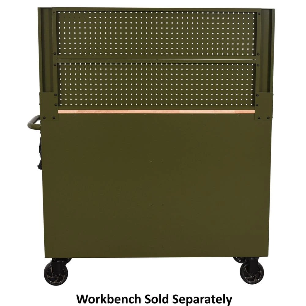 Husky 46 In. Gloss Army Green Steel Pegboard Attachment 6 Husky 46 In. Gloss Army Green Steel Pegboard Attachment - Image 6