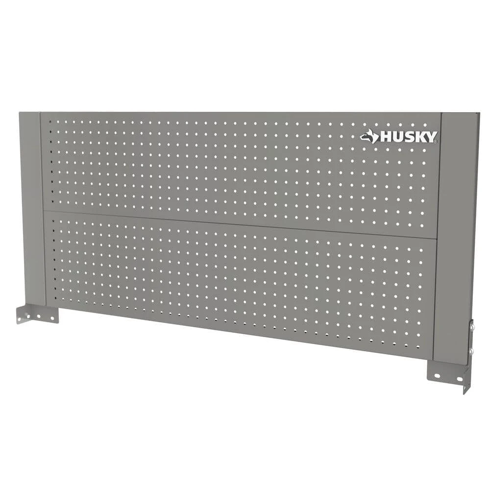 Husky 46 In. Gloss Gray Steel Pegboard Attachment 1 Husky 46 In. Gloss Gray Steel Pegboard Attachment
