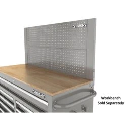Husky 46 In. Gloss Gray Steel Pegboard Attachment 13 Husky 46 In. Gloss Gray Steel Pegboard Attachment -Husky Shop husky tool storage accessories h46pegboardgry 77 1000