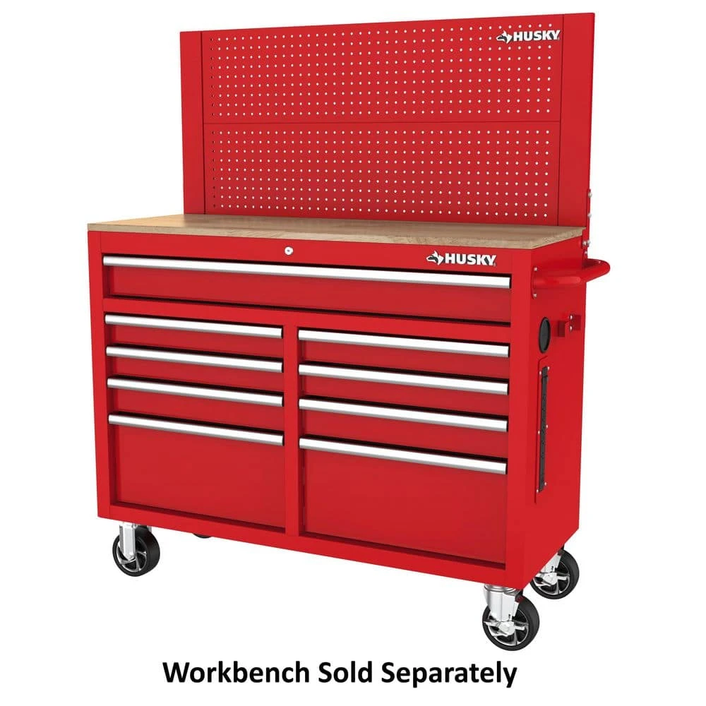 Husky 46 In. Gloss Red Steel Pegboard Attachment 3 Husky 46 In. Gloss Red Steel Pegboard Attachment - Image 3