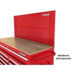 Husky 46 In. Gloss Red Steel Pegboard Attachment 13 Husky 46 In. Gloss Red Steel Pegboard Attachment -Husky Shop husky tool storage accessories h46pegboardred 77 1000
