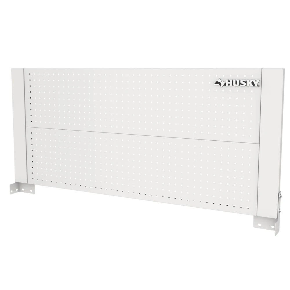Husky 46 In. Gloss White Steel Pegboard Attachment 1 Husky 46 In. Gloss White Steel Pegboard Attachment