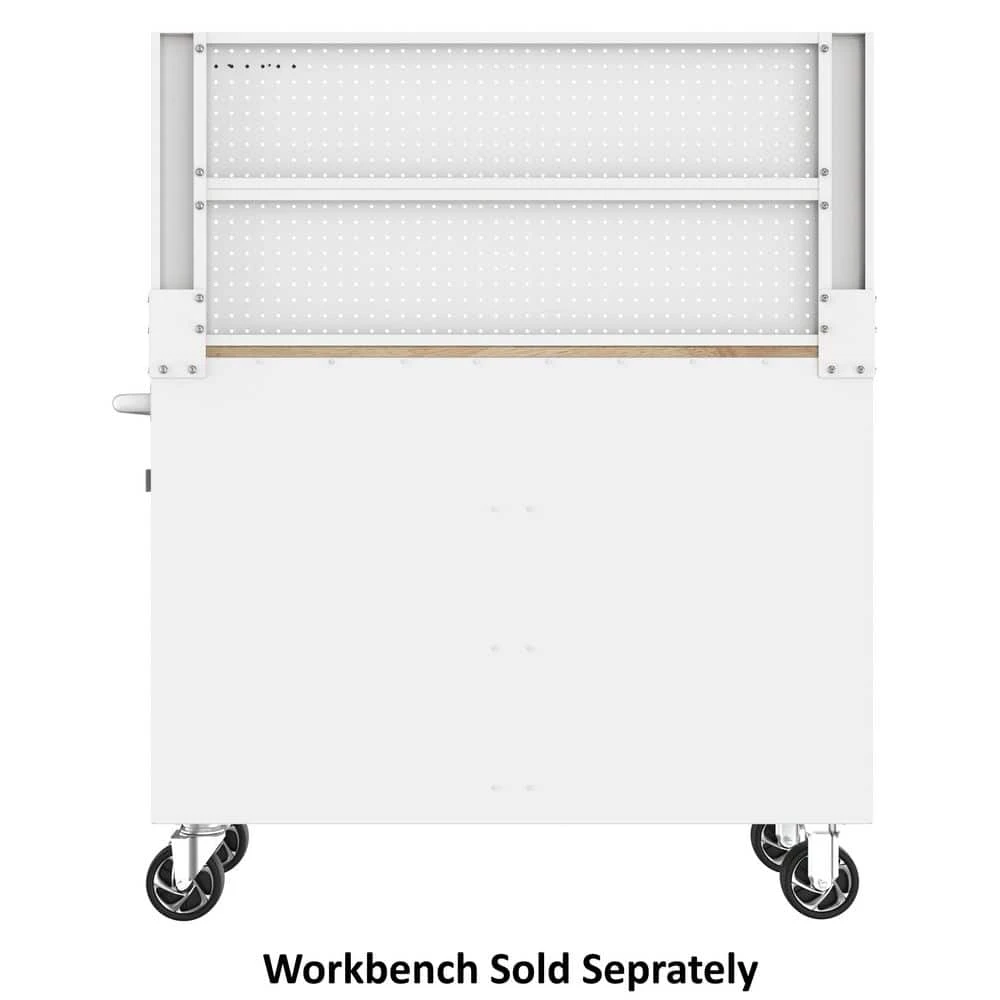 Husky 46 In. Gloss White Steel Pegboard Attachment 6 Husky 46 In. Gloss White Steel Pegboard Attachment - Image 6