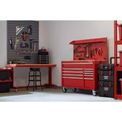 Husky Modular 52 In. W Standard Duty Red Pegboard Attachment 14 Husky Modular 52 In. W Standard Duty Red Pegboard Attachment -Husky Shop husky tool storage accessories h52pegmodred 40 1000