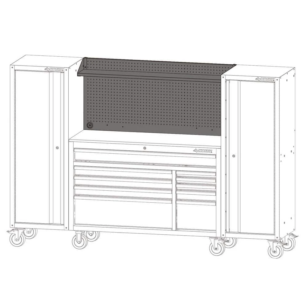 Husky Modular 52 In. W Standard Duty Red Pegboard Attachment 12 Husky Modular 52 In. W Standard Duty Red Pegboard Attachment - Image 12