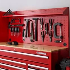 Husky Modular 52 In. W Standard Duty Red Pegboard Attachment 15 Husky Modular 52 In. W Standard Duty Red Pegboard Attachment -Husky Shop husky tool storage accessories h52pegmodred a0 1000