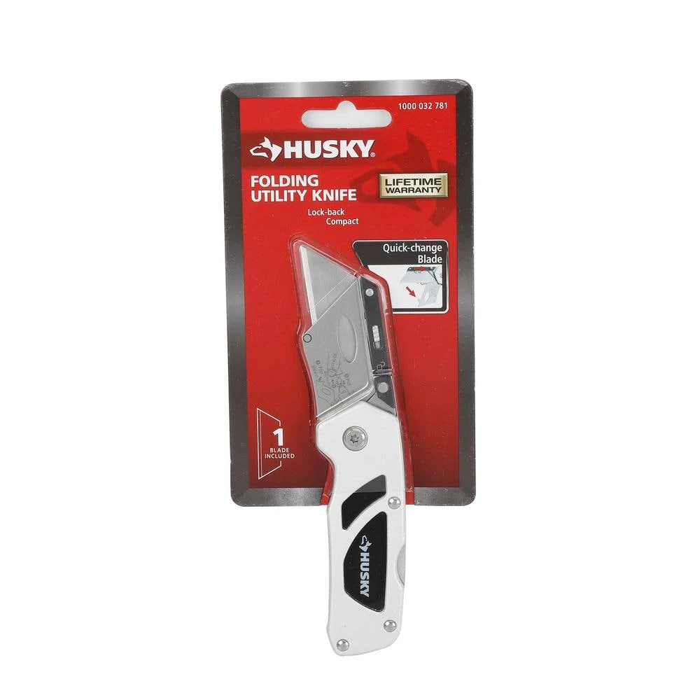 Husky Compact Folding Lock-Back Utility Knife 7 Husky Compact Folding Lock-Back Utility Knife - Image 7