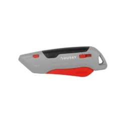 Husky Aluminum Squeeze Safety Utility Knife