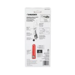 Husky Rapid Lock Utility Knife W/Aluminum And 10 Blades -Husky Shop husky utility knives 00054 76 1000