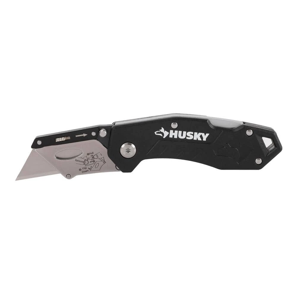 Husky Folding Lock-Back Utility Knife 1 Husky Folding Lock-Back Utility Knife