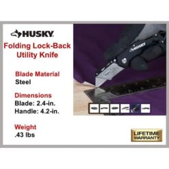 Husky Folding Lock-Back Utility Knife 13 Husky Folding Lock-Back Utility Knife -Husky Shop husky utility knives 00057 a0 1000