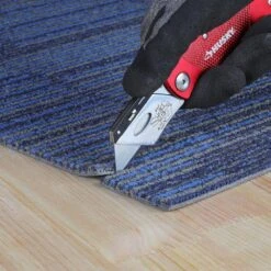 Husky Folding Lock-Back Utility Knife, Red With 10-Blades -Husky Shop husky utility knives 99979 31 1000