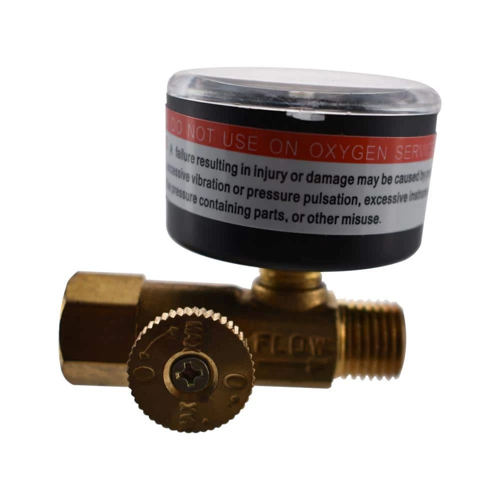 Husky 1/4 In. In-Line Air Adjustment Valve With Gauge 2 Husky 1/4 In. In-Line Air Adjustment Valve With Gauge - Image 2