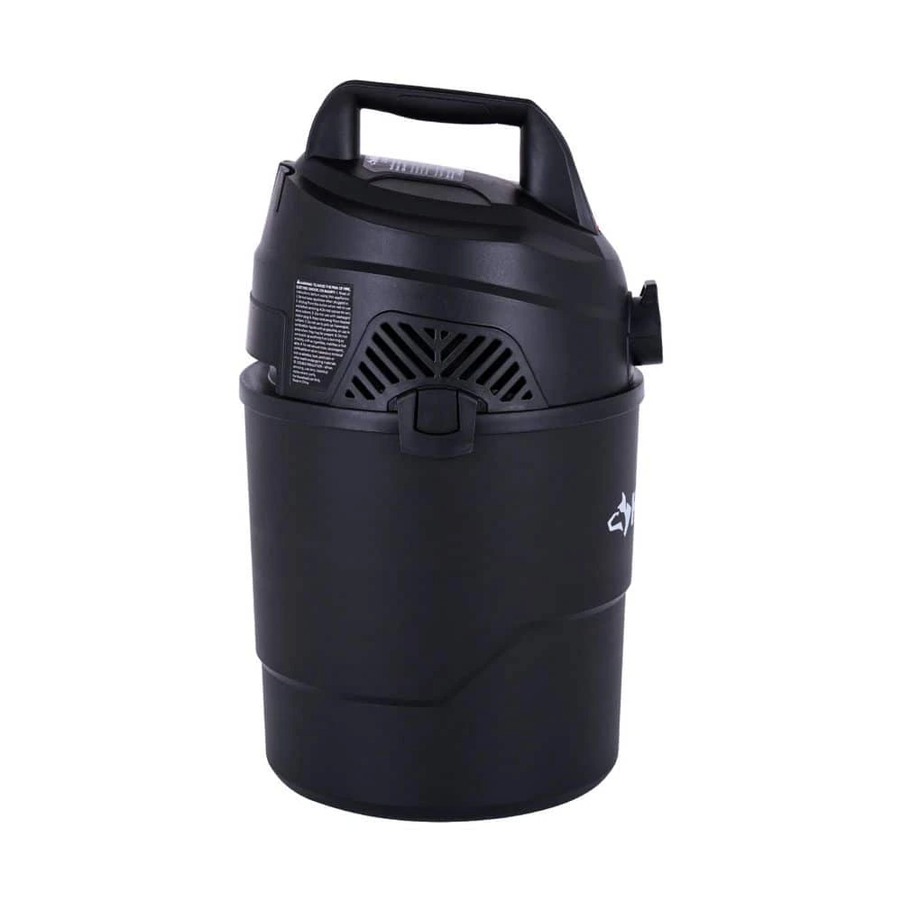 Husky 2.5 Gallon 3.0 Peak HP Wet Dry Vac Shop Vacuum With Locking Hose, Wet Filter, Dry Filter, Crevice And Gulper Nozzles 3 Husky 2.5 Gallon 3.0 Peak HP Wet Dry Vac Shop Vacuum With Locking Hose, Wet Filter, Dry Filter, Crevice And Gulper Nozzles - Image 3