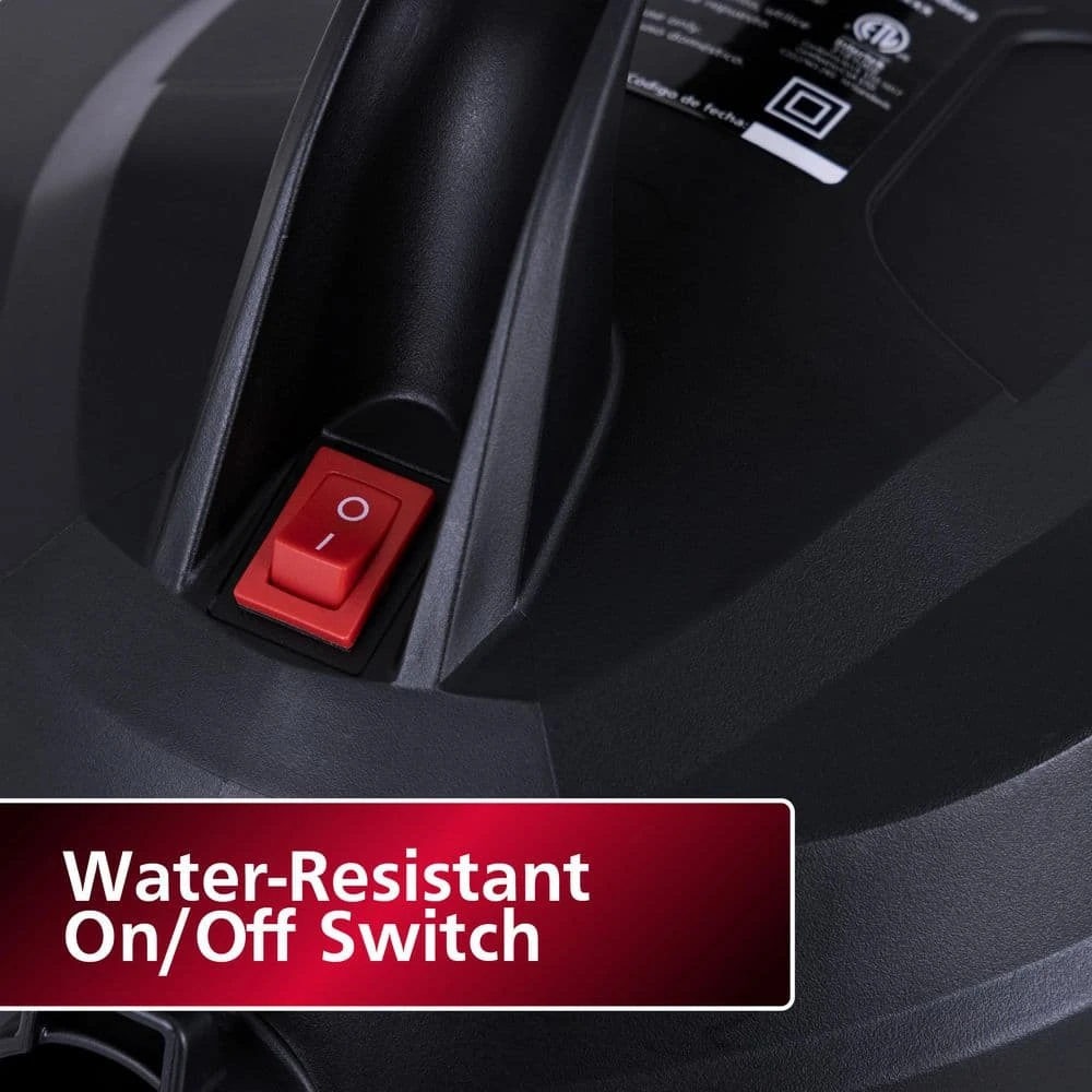Husky 2.5 Gallon 3.0 Peak HP Wet Dry Vac Shop Vacuum With Locking Hose, Wet Filter, Dry Filter, Crevice And Gulper Nozzles 11 Husky 2.5 Gallon 3.0 Peak HP Wet Dry Vac Shop Vacuum With Locking Hose, Wet Filter, Dry Filter, Crevice And Gulper Nozzles - Image 11