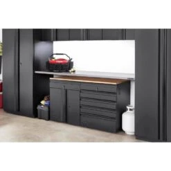 Husky 84 In. W X 23 In. D Stainless Steel Work Surface For Heavy Duty Welded Steel Garage Storage System 11 Husky 84 In. W X 23 In. D Stainless Steel Work Surface For Heavy Duty Welded Steel Garage Storage System -Husky Shop husky workbench tops htc1000006 d4 1000