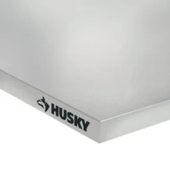 Husky 96 In. W X 23 In. D Steel Work Surface For Extra Wide Heavy Duty Welded Steel Garage Storage System -Husky Shop husky workbench tops htc1000016 e1 1000