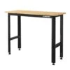 Husky Ready-To-Assemble 48 In. W X 20 In. D Solid Wood Top Workbench In Black -Husky Shop husky workbenches 20t002 1b 64 1000