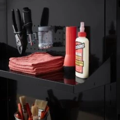 Husky Ready-to-Assemble 80 In. W X 19.5 In. D Steel Garage Workstation In Black -Husky Shop husky workbenches g79009s1 us 1d 1000