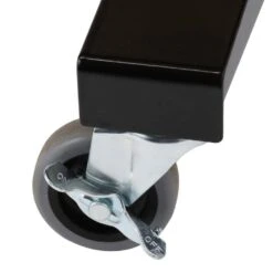 Husky 46 In. W X 24 In. DAdjustable Height Black Workbench Table With Solid Wood Top -Husky Shop husky workbenches holt46xdb12 1f 1000