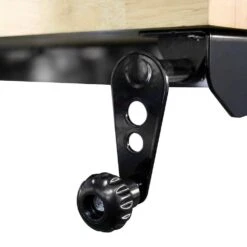 Husky 46 In. Wide X 18 In. Deep Adjustable Height Work Table With Wood Top, Gloss Black -Husky Shop husky workbenches holt46xdb13 66 1000