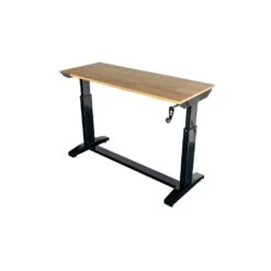 Husky 46 In. Wide X 18 In. Deep Adjustable Height Work Table With Wood Top, Gloss Black -Husky Shop husky workbenches holt46xdb13 c3 1000