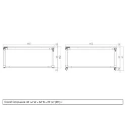 Husky 62 In. W X 24 In. D Adjustable Height White Worktable With Solid Wood Top 23 Husky 62 In. W X 24 In. D Adjustable Height White Worktable With Solid Wood Top -Husky Shop husky workbenches holt62xdbj2 d4 1000