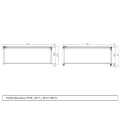 Husky 72 In. W X 24 In. D Adjustable Height Black Worktable With Solid Wood Top 29 Husky 72 In. W X 24 In. D Adjustable Height Black Worktable With Solid Wood Top -Husky Shop husky workbenches holt72xdb11 31 1000