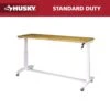 Husky 72 In. W X 24 In. D Adjustable Height White Workbench With Solid Wood Top 26 Husky 72 In. W X 24 In. D Adjustable Height White Workbench With Solid Wood Top -Husky Shop husky workbenches holt72xdbj2 64 1000