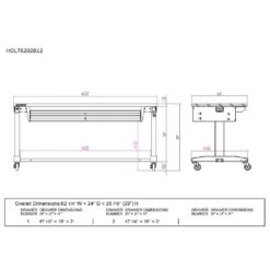 Husky 62 In. W X 24 In. D 2-Drawer Adjustable Height Black Workbench Table With Solid Wood Top -Husky Shop husky workbenches hotl6202b12 d4 1000