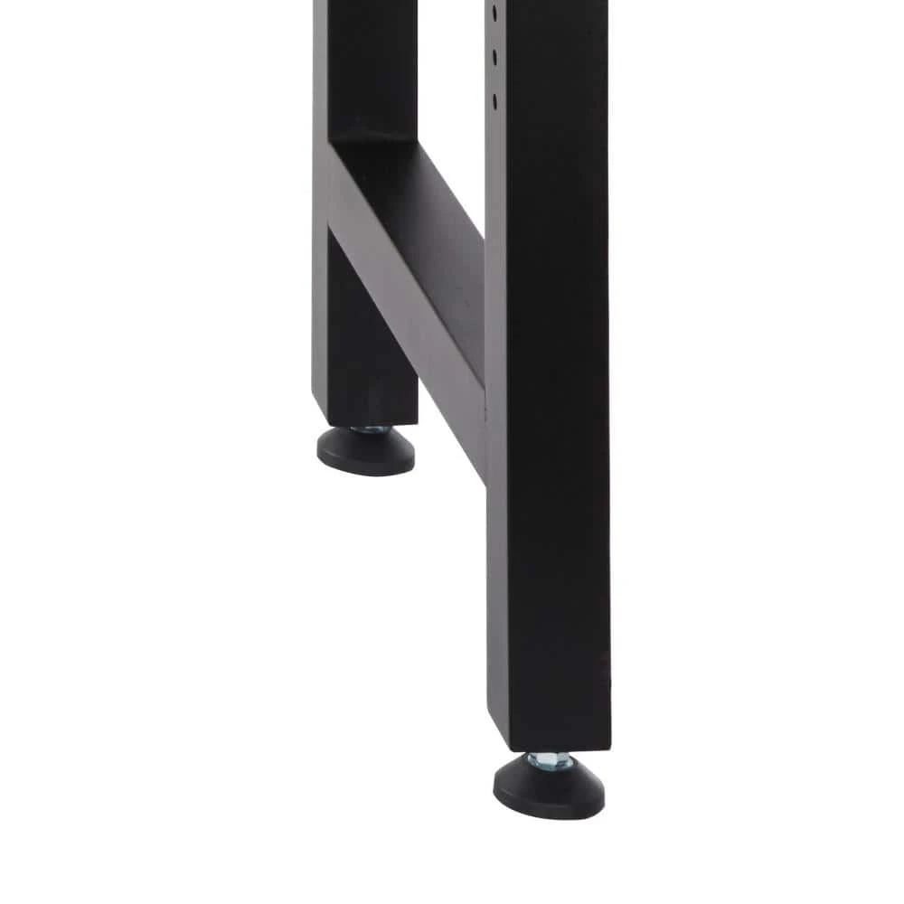 Husky 72 In. W X 23 In. D Adjustable Height Black Workbench, Solid Wood Top For Heavy Duty Welded Steel Garage Storage System 8 Husky 72 In. W X 23 In. D Adjustable Height Black Workbench, Solid Wood Top For Heavy Duty Welded Steel Garage Storage System - Image 8