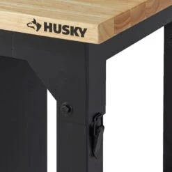 Husky 96 In. W X 23 In. D Adjustable Height Extra Wide Heavy Duty Black Workbench With Solid Wood Top 15 Husky 96 In. W X 23 In. D Adjustable Height Extra Wide Heavy Duty Black Workbench With Solid Wood Top -Husky Shop husky workbenches htc1000014 66 1000