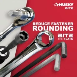 Husky BITE Metric Combination Wrench Set (10-Piece) -Husky Shop husky wrench sets hbcw10xlm 1f 1000