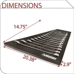 Husky Metric Combination Wrench Set With EVA Storage Tray (15-Piece) 14 Husky Metric Combination Wrench Set With EVA Storage Tray (15-Piece) -Husky Shop husky wrench sets hcw15pcevacmbm a0 1000