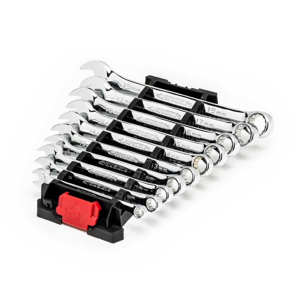 Husky Metric Combination Wrench Set With XL Sizes (15-Piece) 4 Husky Metric Combination Wrench Set With XL Sizes (15-Piece) - Image 4