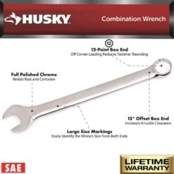 Husky SAE/MM Combination Wrench Set (24-Piece) 15 Husky SAE/MM Combination Wrench Set (24-Piece) -Husky Shop husky wrench sets hcw24pcsm 05 a0 1000