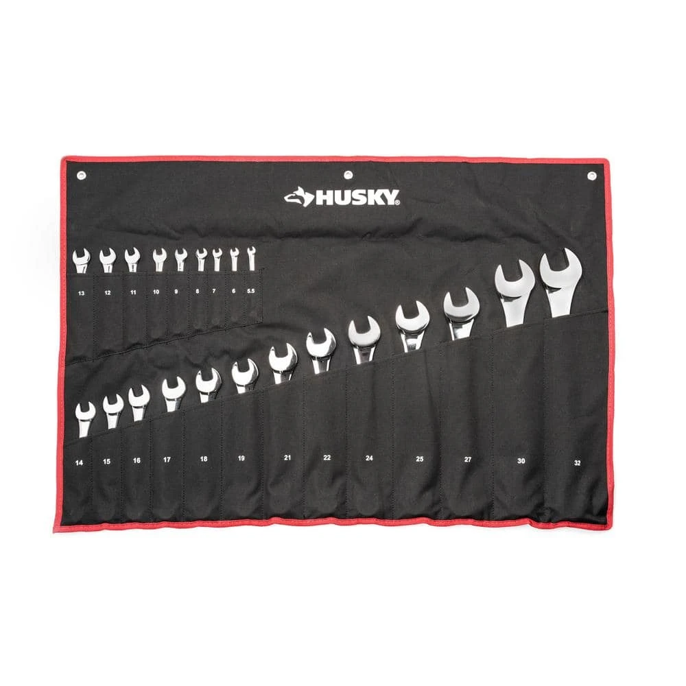 Husky Master Metric Combo Wrench Set (22-Piece) 6 Husky Master Metric Combo Wrench Set (22-Piece) - Image 6